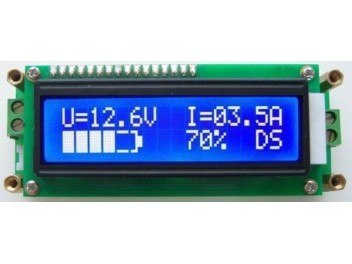 LCD de la batería Indicador de combustible para 4.8V ~ 30V Ni-Mh batería de Ni-Cd