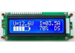 LCD Battery Fuel Gauge for 3.7V -29.4V Li-ion LifePo4 Battery