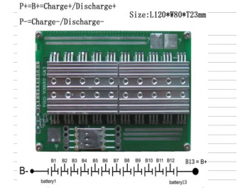 13S 54.6V 40A Li-ion BMS battery management system