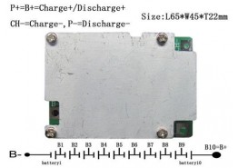 37V 10S Li-ion Battery Packs BMS